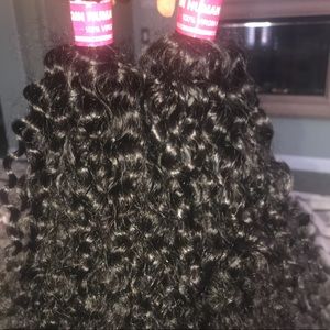 7A Peruvian Curly Hair, 20,20,22,22 Inches